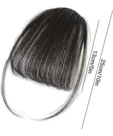 Bang Extensions Clip - Natural Brown Flat Bang | Fake Flat Bangs Front Face Fake Fringe | Clip In Bangs Real Hair - French Bangs Clip On Fake Bangs Fringe | Natural Color Fringe Hairpieces Natural black - Buy Online on GoSupps.com