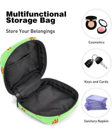 Portable Dog Paw Sanitary Napkin Bag | Feminine Menstrual Cup Holder for Women & Teens | Colorful Tampon Storage Pouch - 1 Piece - Buy Online on GoSupps.com