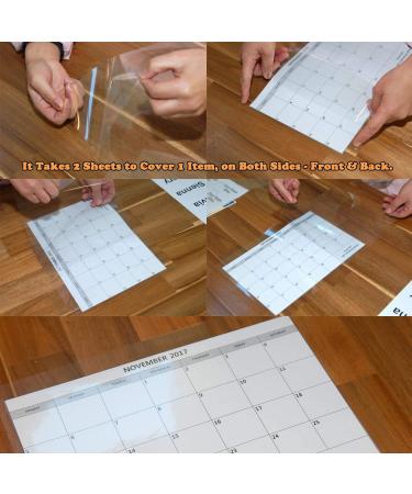Pack of 24  Self-Adhesive Laminating Sheets  Clear Letter Size (9 x 12 Inches)  4 mil Thickness 24-Pack - Buy Online on GoSupps.com