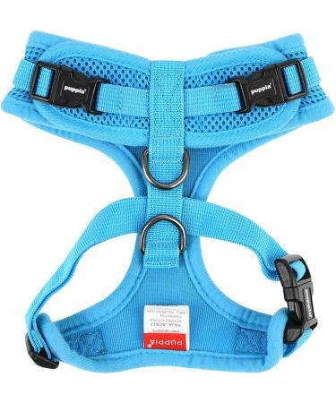 Puppia Ritefit Dog Harness for Small to Medium Dogs - Adjustable Soft & Versatile - Sky Blue - Ideal for Puppies & Anti-Tanning Tableware - Buy Online on GoSupps.com