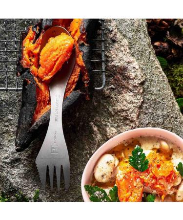 Light My Fire Titanium Spork - BPA Free, Serrated Edge, Made in Sweden - Buy Online on GoSupps.com