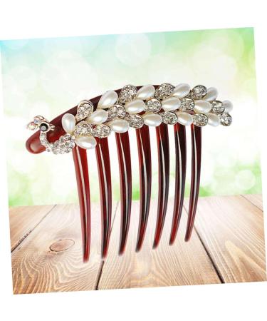 DOITOOL Unique Design Pearl Hair Accessories Rhinestone Hair Accessories Durable Girls Hair Styling Diy Hairstyle No Peculiar Smell Womens Hair Styling Women's Comb Vintage - Buy Online on GoSupps.com