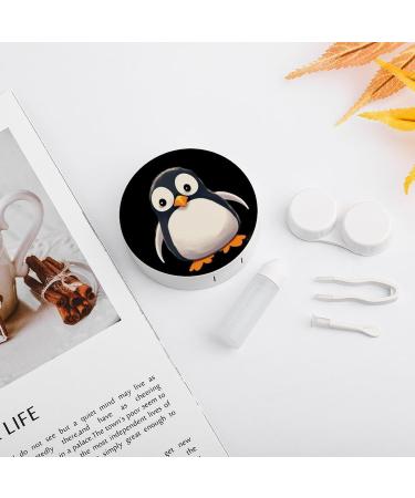 Cute Penguin Contact Lens Case | Portable Travel Storage Box for Contacts - Buy Online on GoSupps.com