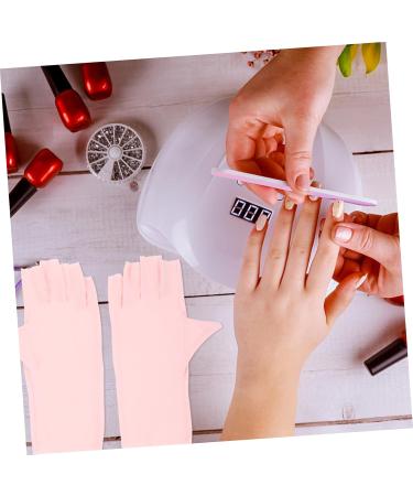 Didiseaon 2 Pairs Nail Hands Care Gloves Nail Uv Gloves Uv Gloves for Gel Manicures Fingerless Sun Gloves Riding Nail Art Accessory Nail Lamp Thin Section Nylon 21x12x0.1cm As Shown1 - Buy Online on GoSupps.com