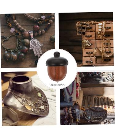 VILLCASE 5 Pcs Color Block Wooden Nuts Wood Acorns Charm Crafts Pendant Arts and Crafts for Kids Nuts Necklace Acorn Nut Charms Bracelets for Women Wooden Decor Miss Diffuser Pine Cones - Buy Online on GoSupps.com