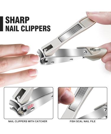 Professional Nail Pliers Set for Thick & Ingrown Toenails - GJNL 5-Piece Pedicure Kit with Scissors File & Clipper - Ideal for Seniors - Buy Online on GoSupps.com