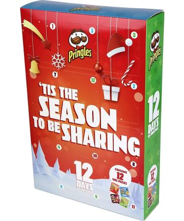 Pringles Crisps Advent Calendar 2023 - 12 Days of Christmas Advent 12 x 40g Variety Flavour Pringles Snack Advent - Buy Online on GoSupps.com