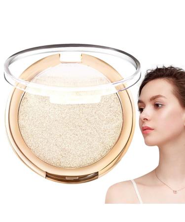 White Highlighter | Natural Face Contouring Highlight Palette with Shimmer | 6 Colors Make Up Powder for Women Groom Nose and Face Shape Tmay 03