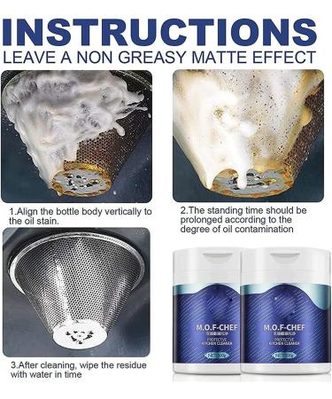 M.O.F-Chef Heavy Duty Degreaser Powder - 17.6oz Kitchen Cleaner & Degreaser for Tough Grease Removal | Easy Off Protective Cleaner - Buy Online on GoSupps.com