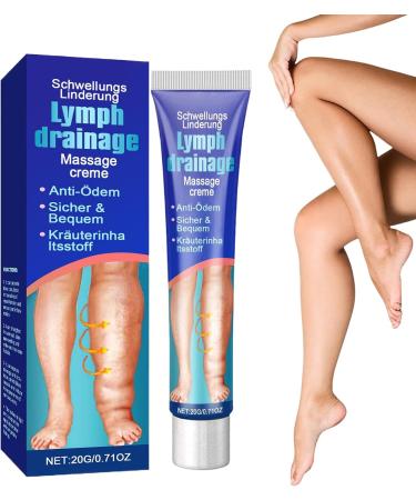 Cr me D' d me Des Jambes - Cr me De Massage Lymphdrainage Pour Le Swellingrelief | Formule L g re Avec Effet Hydratant Solution De Soins Des Veaux Support De Gestion Des d mes Pour Les Femmes - Buy Online on GoSupps.com