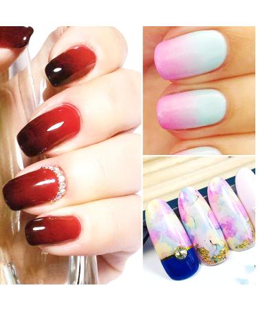 Nail Stamping Plate Set with Silicone Sponge & Brush | Flower Polish Transfer Stencils & Geometry Template | Double-Sided Head for DIY Nail Art & Manicure Tool - 16# - Buy Online on GoSupps.com