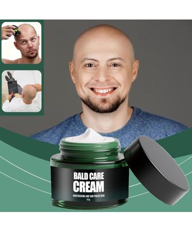 Uzionie Natural bald cream for men head lotion for bald skin skin care scalp cream postshave moisturizing scalp care natural antishine effect - Buy Online on GoSupps.com