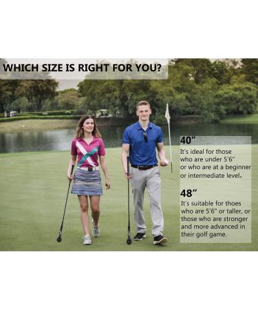 Greatlizard Golf Swing Training Aid - Improve Strength, Flexibility, and Tempo - Golf Practice Stick for Men and Women, Black 48 - Buy Online on GoSupps.com