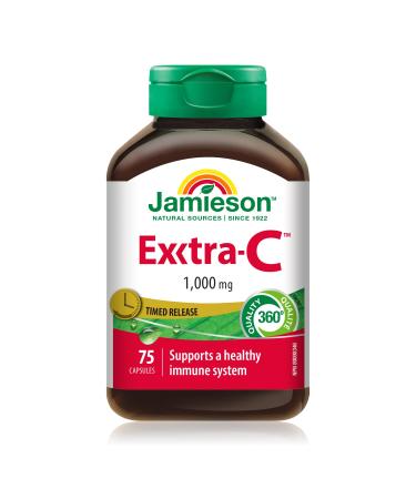 Jamieson Extra-C 1000mg 75 Vitamin-C Capsules