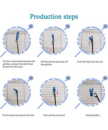 TEZKIM Christmas Latch Hook Kit - DIY Rug Making Kit for Adults and Kids - Creative Gift for Home Decor (Blue) - Buy Online on GoSupps.com