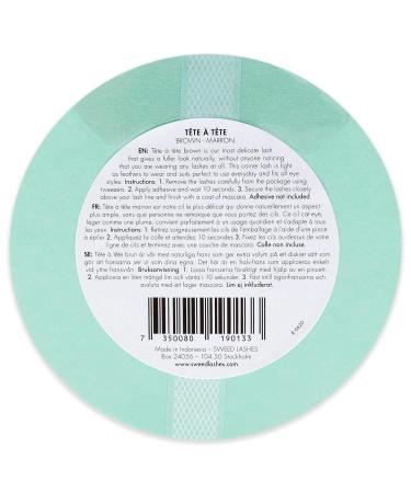 Sweed Lashes Tete a Tete Brown Women Eyelashes - 1 Pair - Buy Online on GoSupps.com