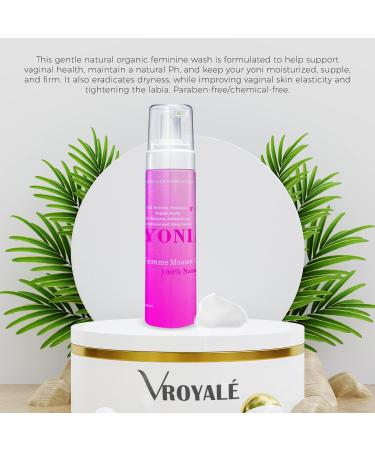 250ml pH-Balanced Yoni Femme Mousse - Natural Feminine Wash for Sensitive Skin - Buy Online on GoSupps.com