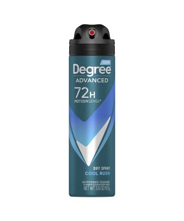 Degree Men Antiperspirant Deodorant Dry Spray Cool Rush Deodorant for Men With MotionSense Technology 3.8 oz