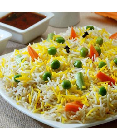 Crown Premium White Basmati Rice - Extra Long Grain 2 Years Aged 10 lbs - 100% Authentic Himalayan Basmati - Buy Online on GoSupps.com