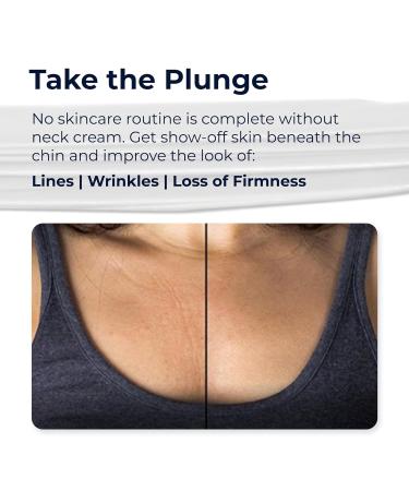 Neck Firming Cream - Tighten & Lift Sagging Skin with Collagen & Hyaluronic Acid | Anti-Aging Treatment for Face Decollete & Chest - Buy Online on GoSupps.com