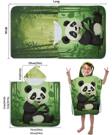 Ultraica Microfiber Baby Bath Towels - 60x60cm Pandas Gold Design for Kids | Soft & Gentle Towels for Girls & Boys - Buy Online on GoSupps.com