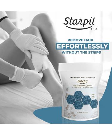 Starpil Blue Hard Wax Beads 1000g - Stripless Wax Beans Refill for Hair Removal - Professional Low Temperature Film Wax - 2.2lb Bag - Buy Online on GoSupps.com