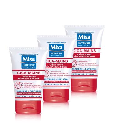 Mixa Cica Intense Repair Hand Cream - Pack of 3