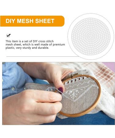 Exceart 30pcs Plastic Canvas Shapes for DIY Cross Stitch Embroidery - Round 7.7cm Mesh Screen for Needlepoint Craft Projects - Buy Online on GoSupps.com