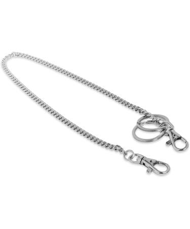 Silver Nickel Plated Keychain String with Lobster Claw Clasp - Ideal for Belts, Purses, Keys, Wallets, and Travel - Buy Online on GoSupps.com