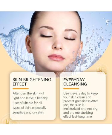  homomdy Lemon Turmeric Soap Bar with Kojic & Vitamin C Brightening & Deep Cleansing Soap for Face & Body Moisturizing & Smoothing Skin Uniform Complexion (2pcs) - Buy Online on GoSupps.com