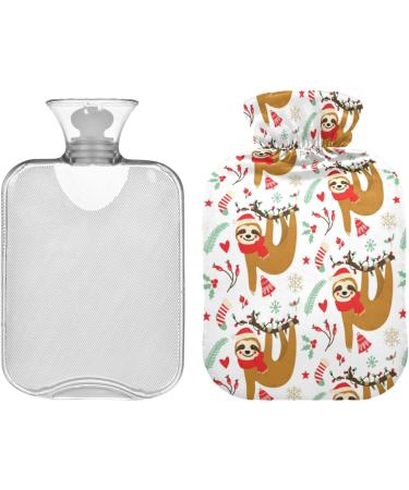 Cute Sloth Hot Water Bottle with Cover - 2L for Pain Relief & Cramps | Ideal for Hand & Feet Comfort - Shop Internationally - Buy Online on GoSupps.com