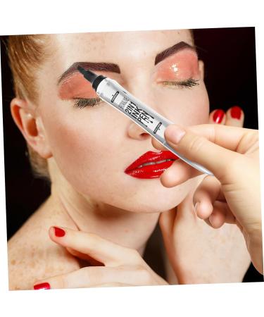  Vaguelly Vaguelly Liquid Eyebrow Pencil Eyeliner Pen 2-in-1 Waterproof Smudge-Proof Quick-Drying Eyebrow Pencil for Women Daily Makeup Black - Buy Online on GoSupps.com