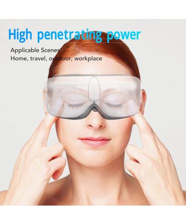 Eye Massager with Heat & Vibration - Bluetooth Relaxation for Swollen Eyes & Dark Circles | 3 Modes for Ultimate Comfort - Buy Online on GoSupps.com