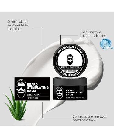 Mustache Balm - 100g Smoothing Formula Beard Butter | Soft Beard Care Balms | For winter travel key moments date nights and - Buy Online on GoSupps.com
