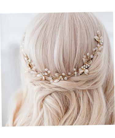 FRCOLOR Bride Hair Braiding Hair Comb Bridesmaid Headwear Crystal Side Comb Bride Hair Combs Rhinestone Hair Barrette Hair Clip Comb Faux Bangs European and American Pearl Alloy Material - Buy Online on GoSupps.com