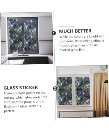 Alipis Bedrooms 5 Pcs Cellophane Pvc 3d Blinds Glass Window Bedroom Assorted Color 4x5pcs 58X45CMx5pcs - Buy Online on GoSupps.com