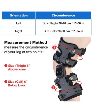 OA Unloader Knee Brace for Osteoarthritis & Arthritis Pain Relief | Cartilage Repair & Support for Bone on Bone Knee Pain - Left Gray - Buy Online on GoSupps.com