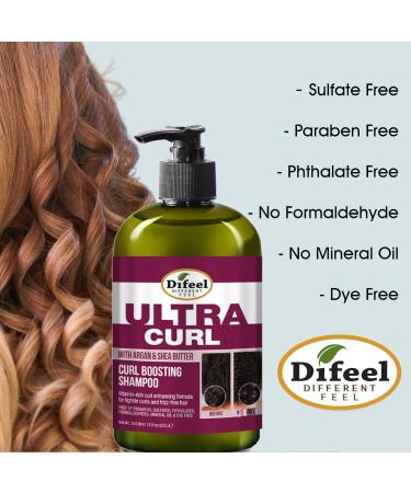 Difeel Ultra Curl Hair Care Set - 3-PC Curl Enhancing Shampoo Conditioner & Mask | 12 oz Each - Perfect for Curly Hair - Buy Online on GoSupps.com