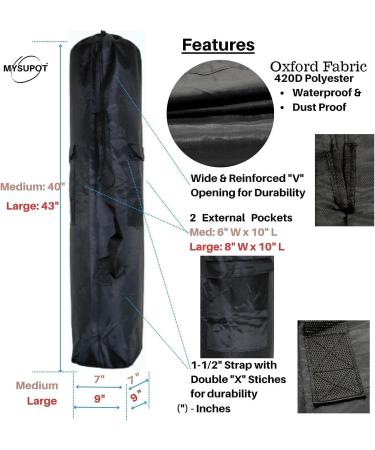 Premium 420D Polyester Replacement Bag for Outdoor Folding Camping Chair - Black Medium Size - Buy Online on GoSupps.com