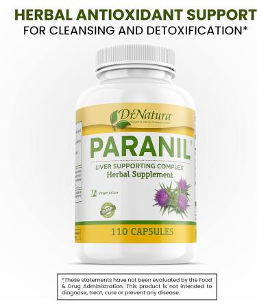 DrNatura Paranil Liver & Colon Cleanse - 17 Herbal Complex with Milk Thistle | Detox 110 Veg Caps - Buy Online on GoSupps.com