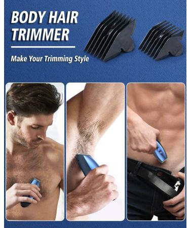YBLNTEK Electric Body Hair Trimmer for Men and Women - Rechargeable Groomer with Upgraded Blade - Waterproof Hygiene Razor for Men's Ball Trimming - Wet and Dry Clippers - Buy Online on GoSupps.com