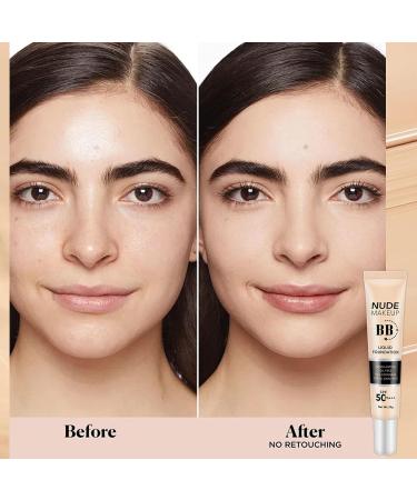 BB Cream Foundation Even Skin Tone Color Correcting Cream Moisturizing Concealer Makeup Base Lightweight Foundation Anti-Redness Silky Smoothing Foundation (Natural) - Buy Online on GoSupps.com