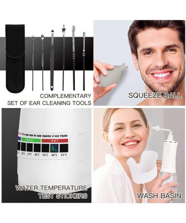 Water Powered Ear Cleaner Kit - Safe & Effective Ear Wax Removal with 9 Tips, Electric Triple Jet Stream, 3 Pressure Settings, USB Rechargeable - IP7 Water Resistant - Buy Online on GoSupps.com