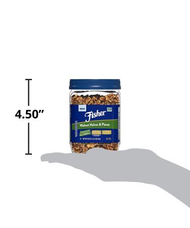 Fisher Walnut Halves & Pieces Pantry Pack PET 22 oz Halves & Pieces 22 Ounces - Buy Online on GoSupps.com