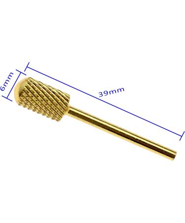 The Lord of the Tools 1x Tungsten Steel Electric Nail File Drill Bit Carbide Manicure Nail Art Drill File Bit 3/32" Gold - Buy Online on GoSupps.com