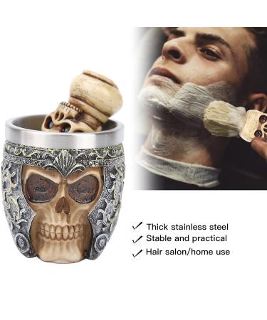 Premium Stainless Steel Shaving Brush & Men's Beard Shaving Set - Ideal for Home & Salon Use - Buy Online on GoSupps.com