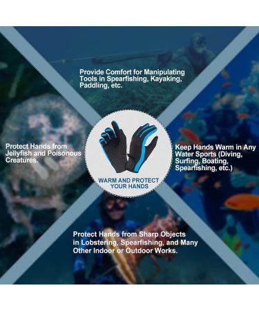 XUKER Neoprene Wetsuit Gloves 1.5mm Large - Ideal for Diving, Snorkeling, Kayaking & More - Buy Online on GoSupps.com