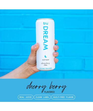 Tru Dream Sparkling Water Sleep Blend Calm Drink with Melatonin, GABA, 5HTP - Cherry Berry Flavor 12oz (12 Pack) - Buy Online on GoSupps.com