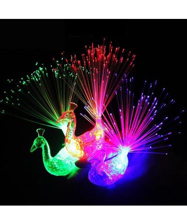 Buy Colourful LED Party Finger Lights - Novelty Peacock Flashlight & Fiber Optic Ring for Halloween Raves Concerts & Party Favors - International Shipping Available - Buy Online on GoSupps.com