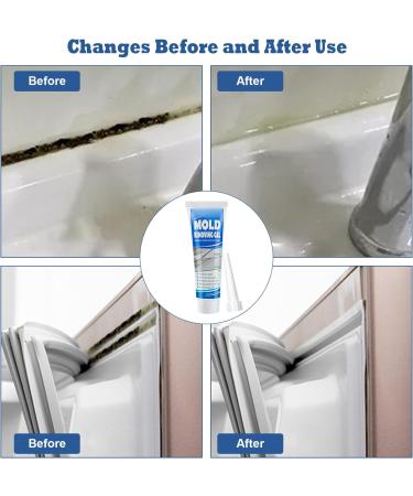 Mold Remover Gel - Effective Mildew Removal for Wall Tiles, Corners, Kitchen, Bathroom - 90g - Buy Online on GoSupps.com